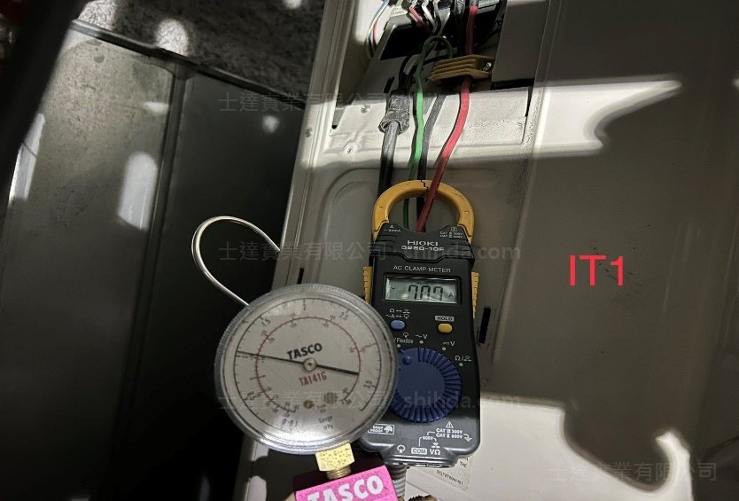 分離式機組冷媒壓力及運轉電流量測